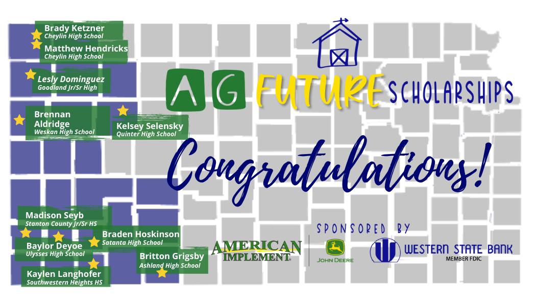 ag future scholarship recipient map
